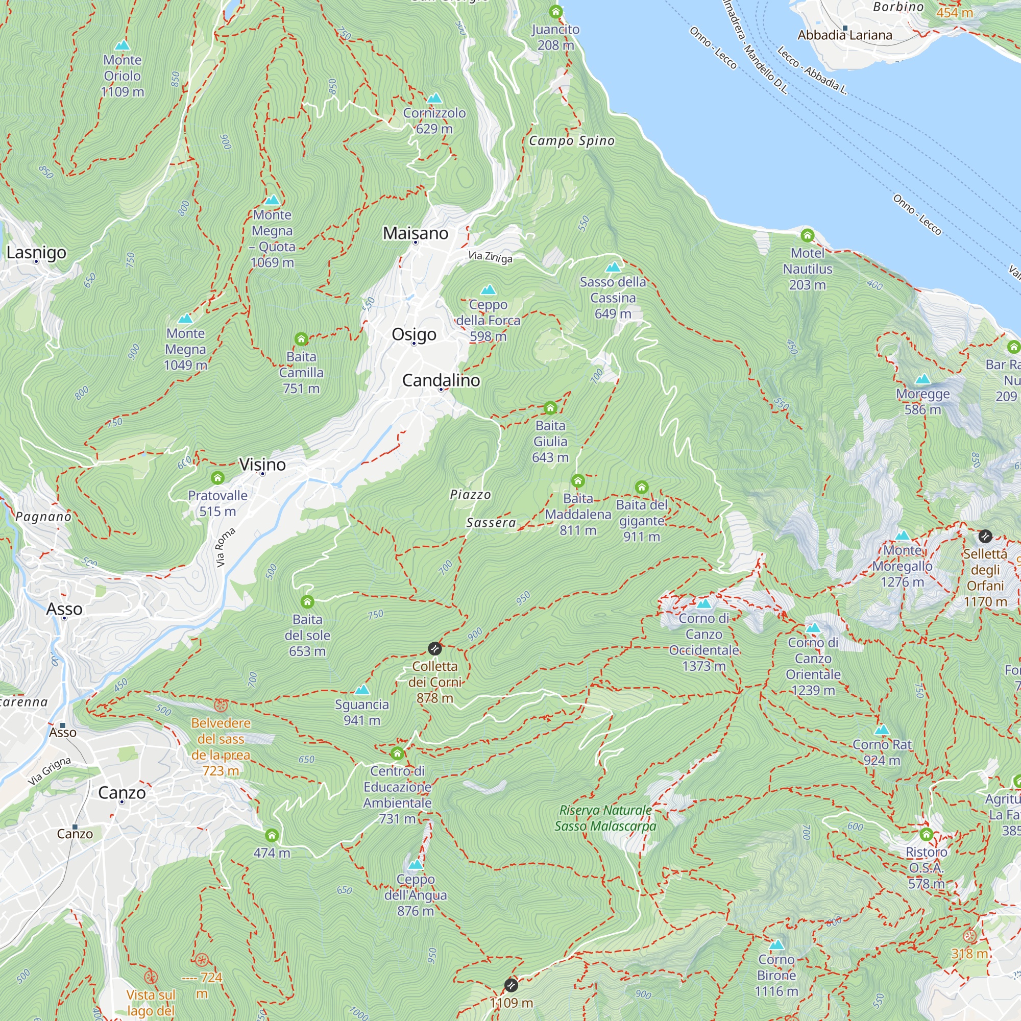 Baita Mazzora map