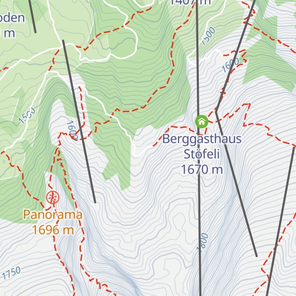 Map of Talhütte