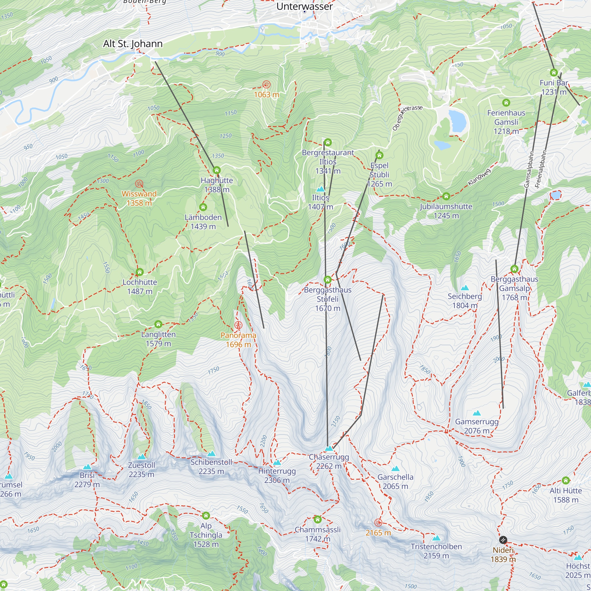 Talhütte map