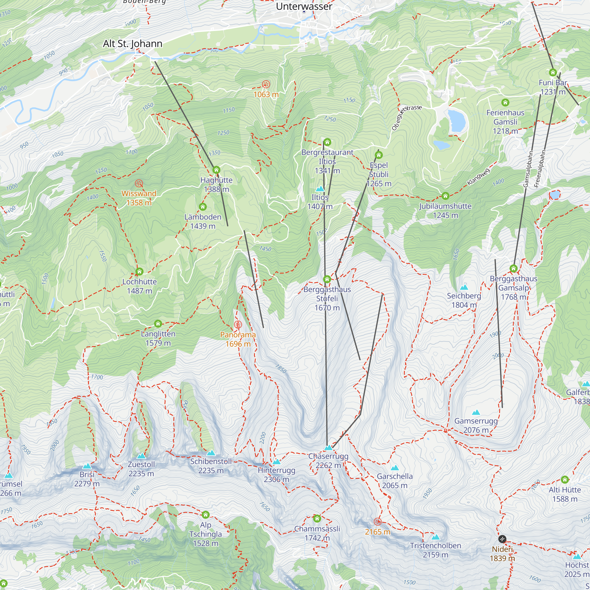 Talhütte map