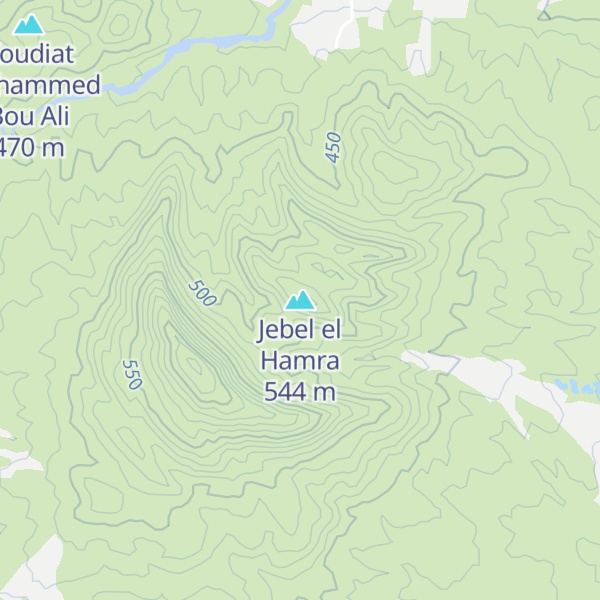 Map of Jebel el Hamra