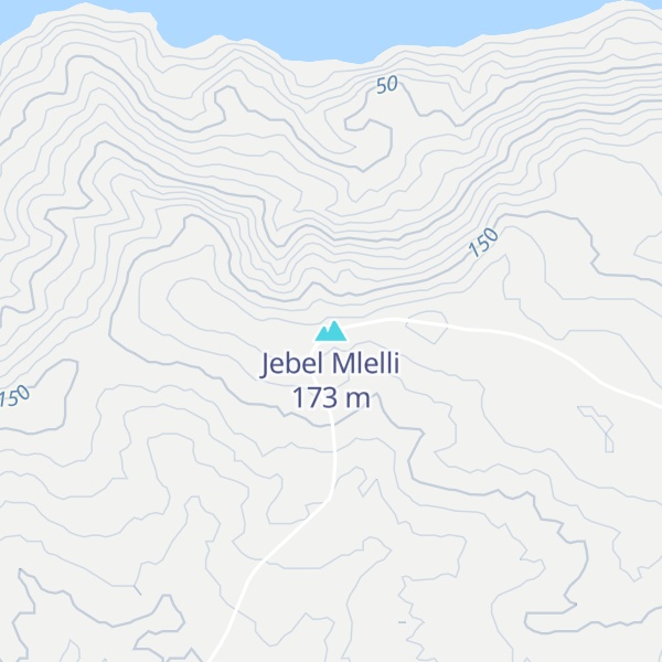 Map of Jebel Mlelli
