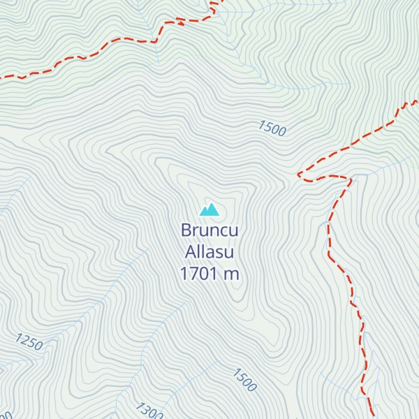 Map of Bruncu Allasu