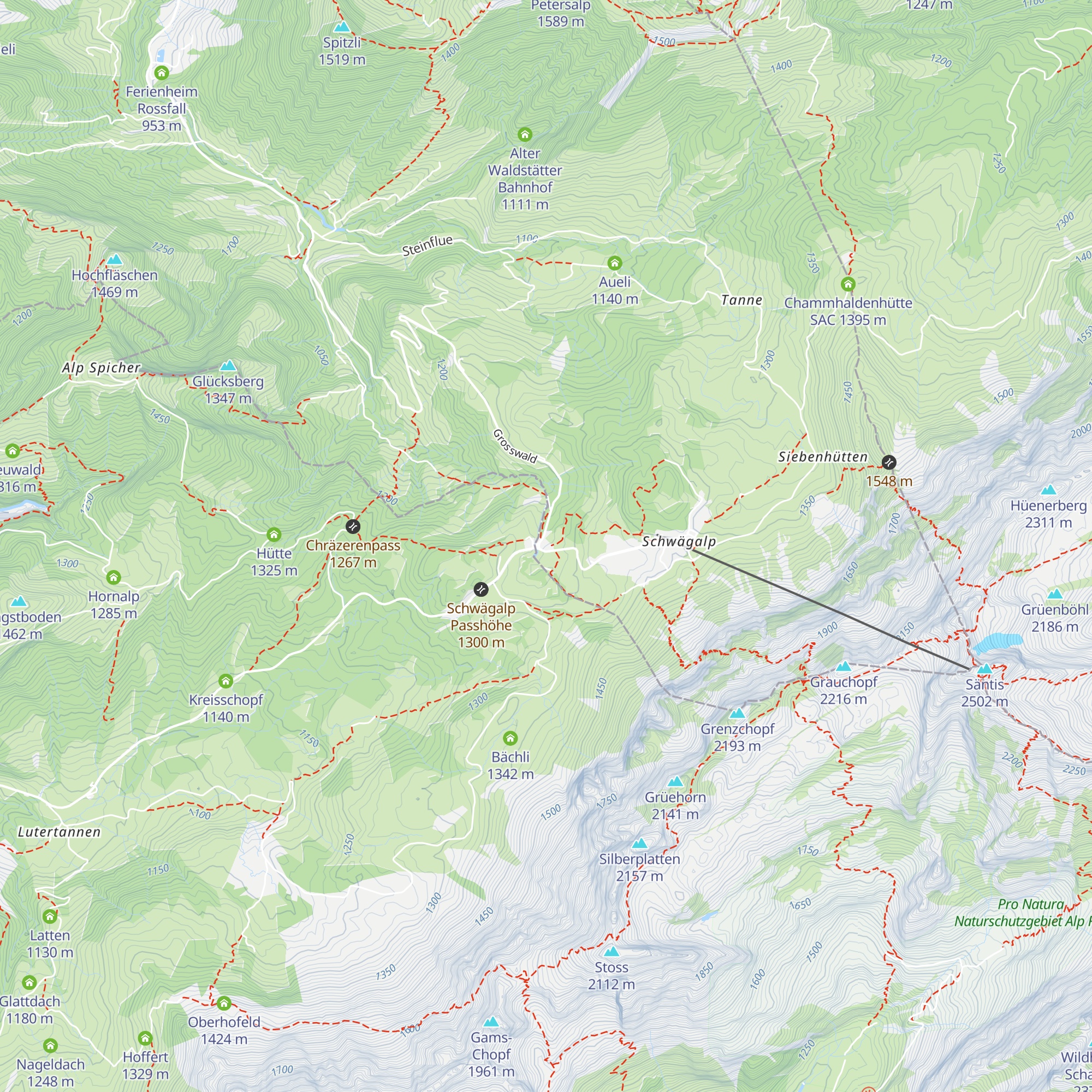 Gasthaus Passhöhe map