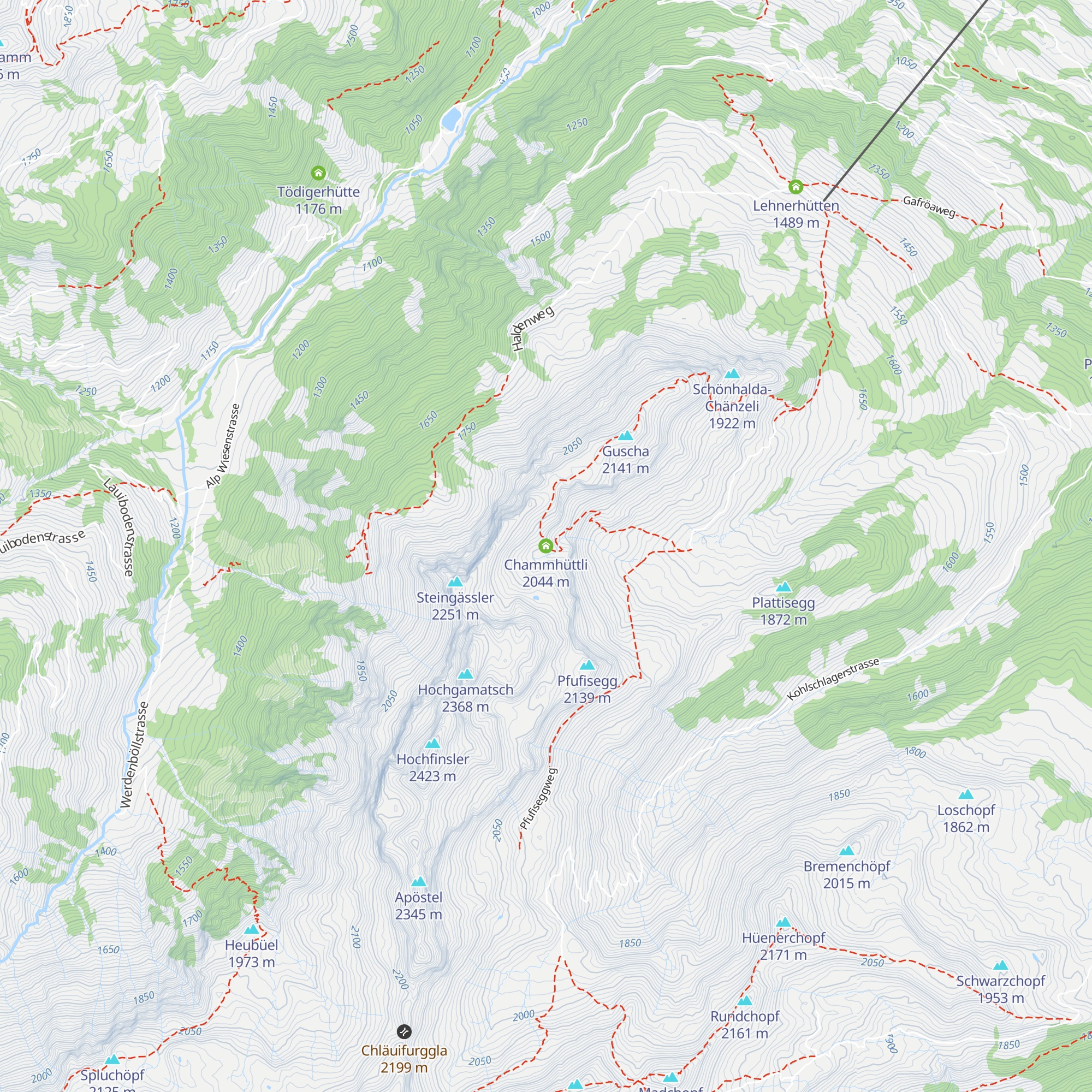 Chammhüttli map