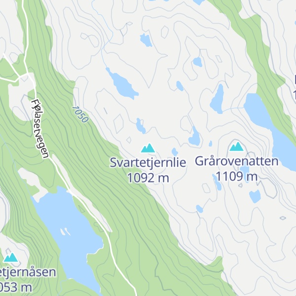 Map of Svartetjernlie