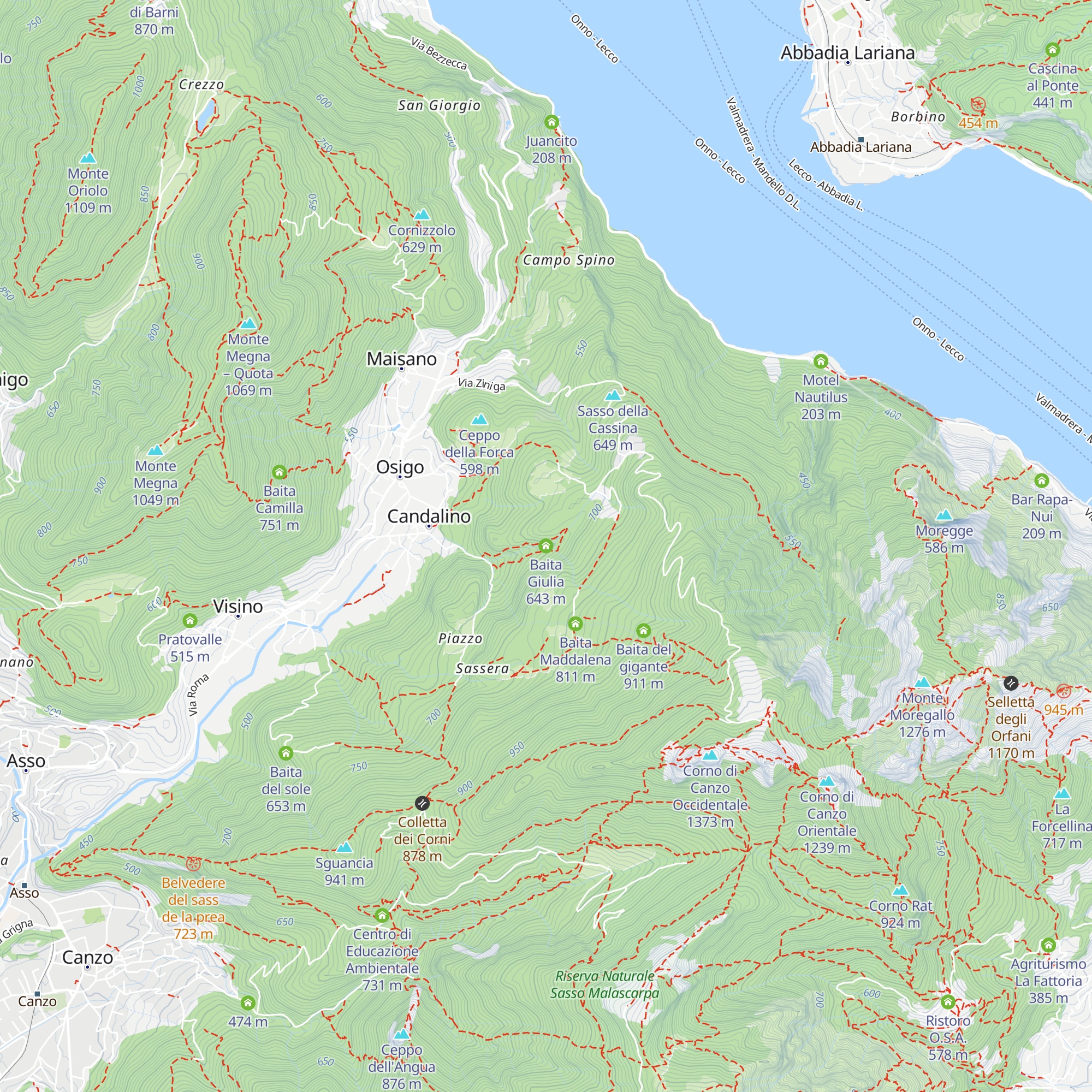 Baita Giulia map