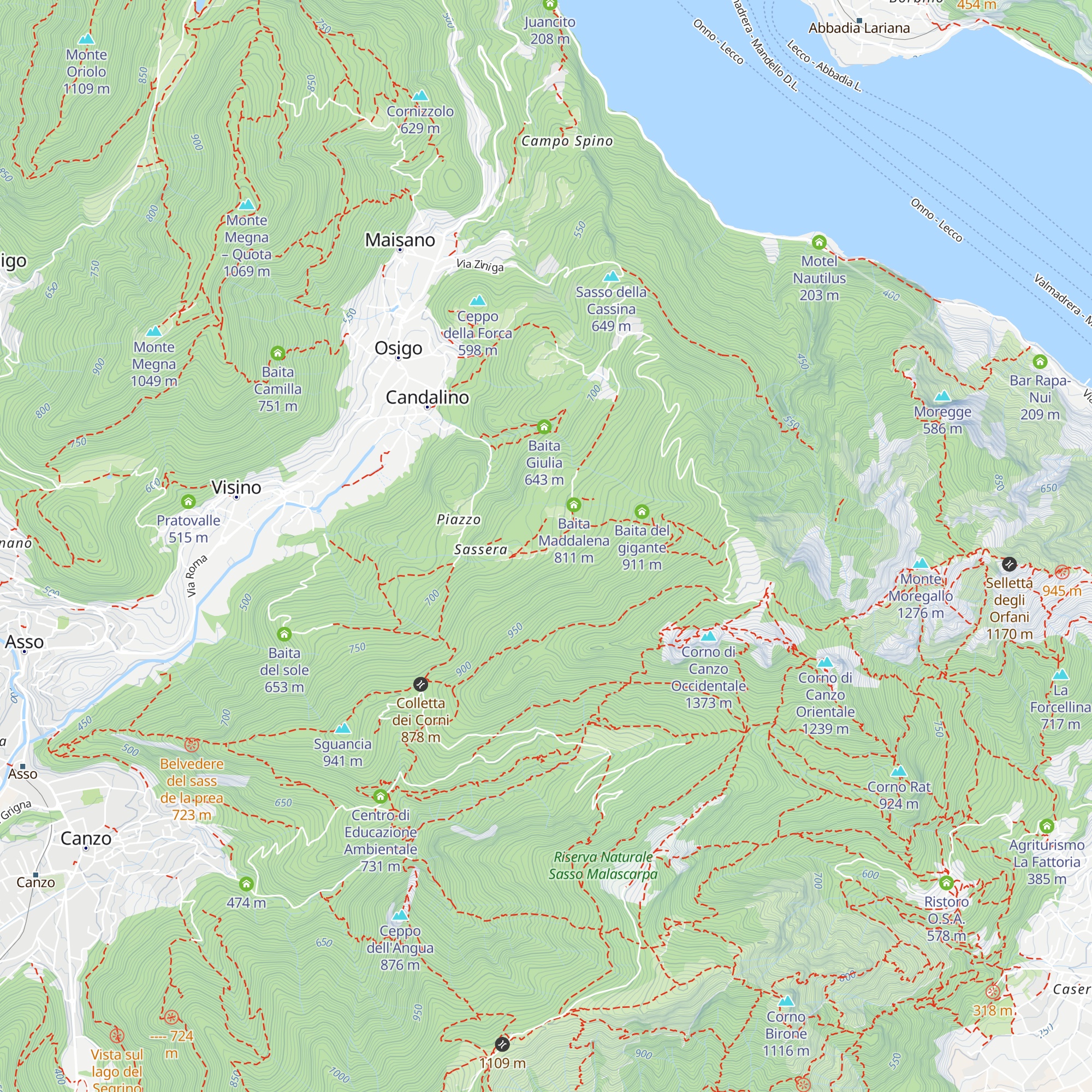 Baita Mambretti map