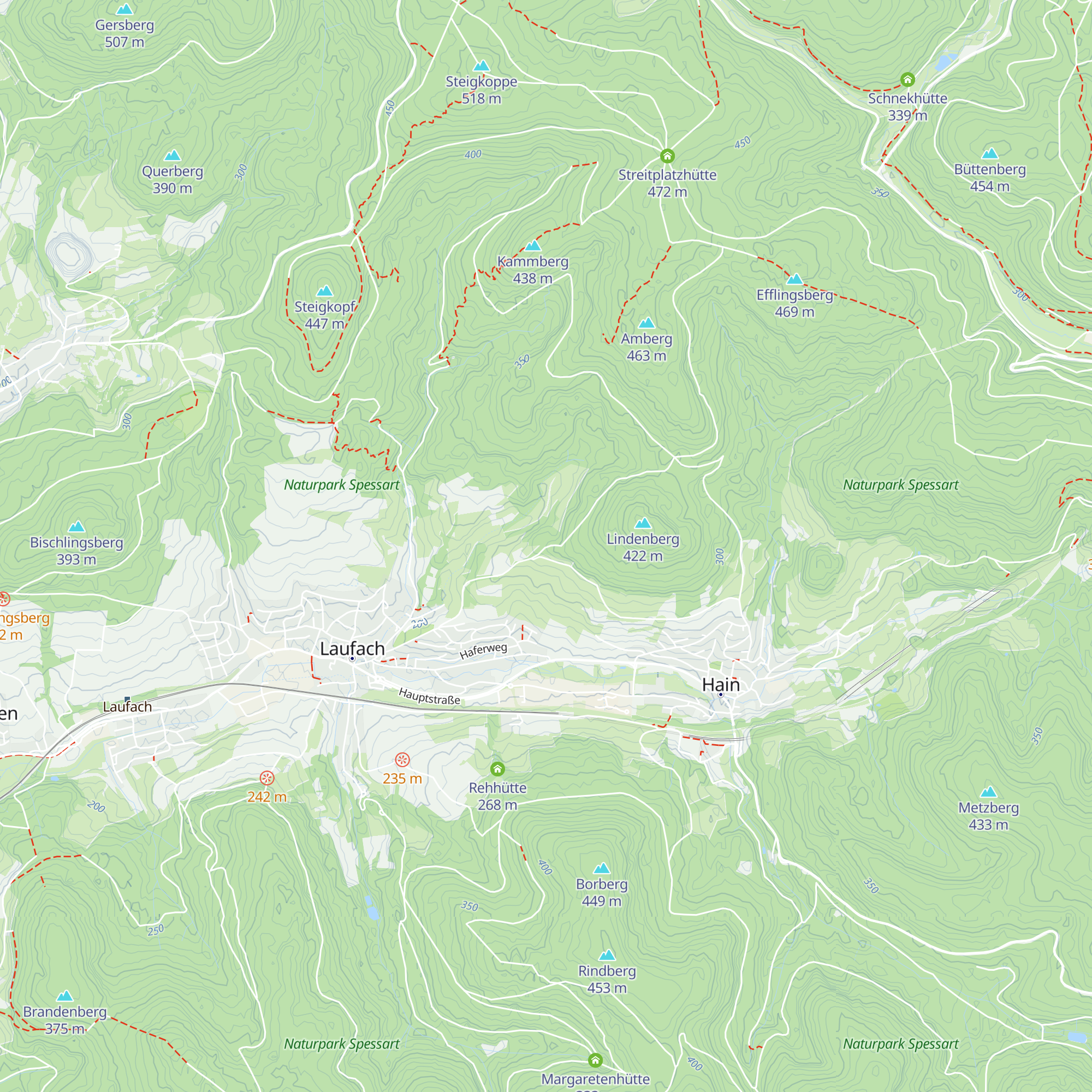 Lindenberghütte map