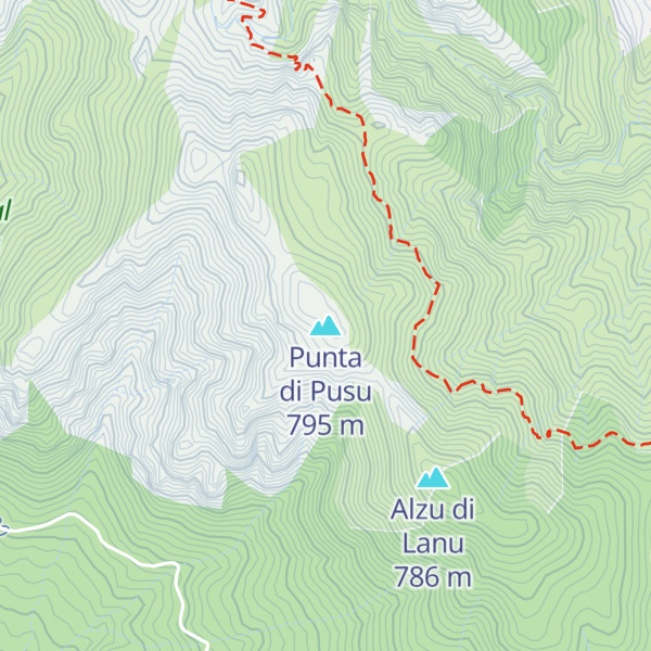Map of Punta di Pusu