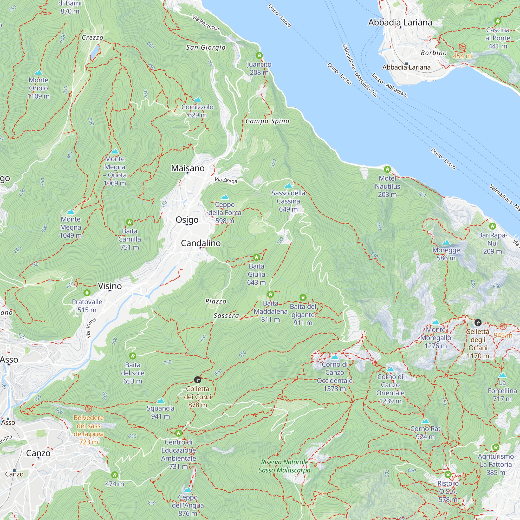 Capanna Rusalda map