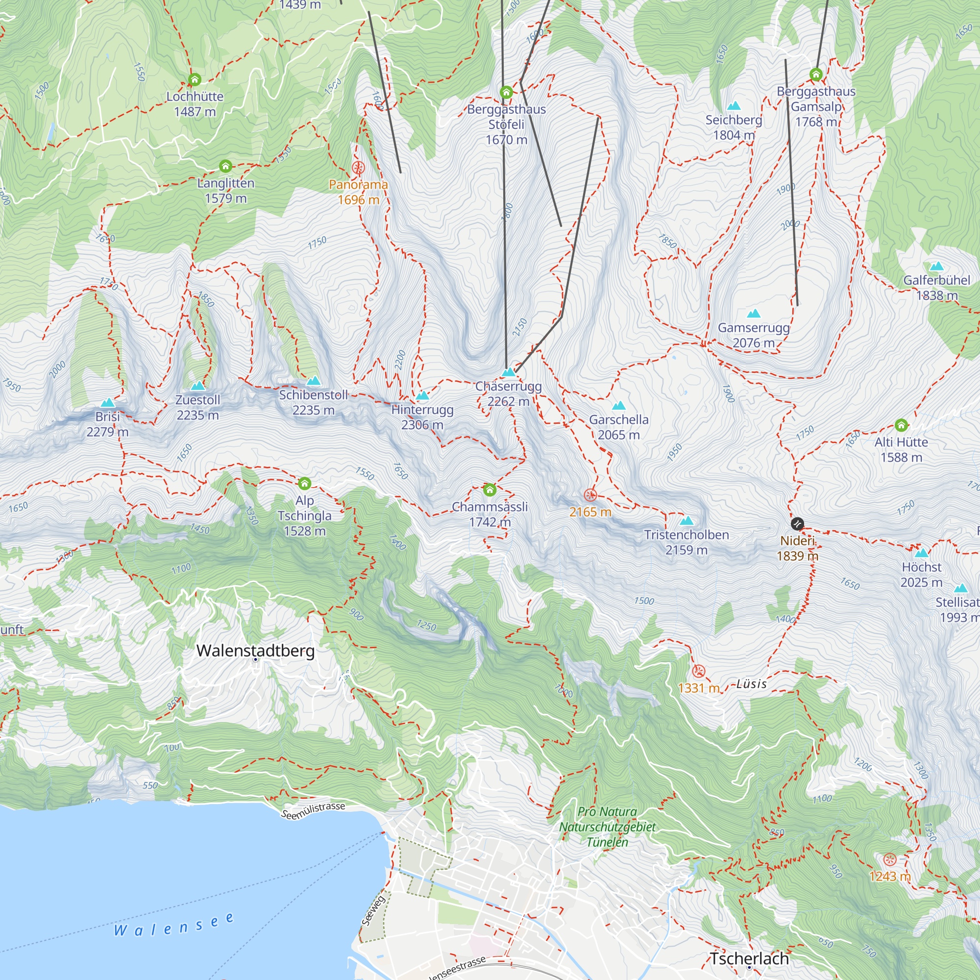 Chammsässli map