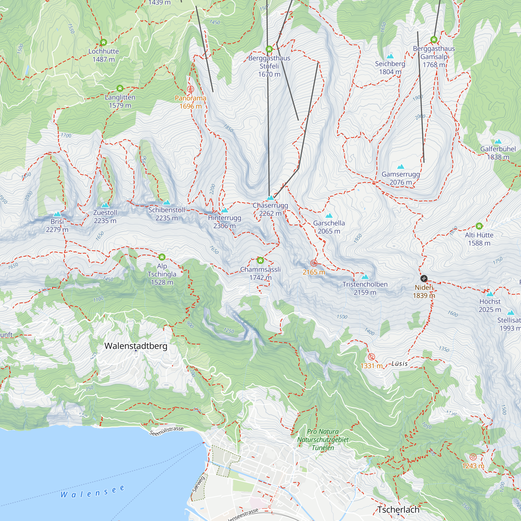 Chammsässli map