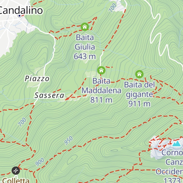 Map of Baita Caminada