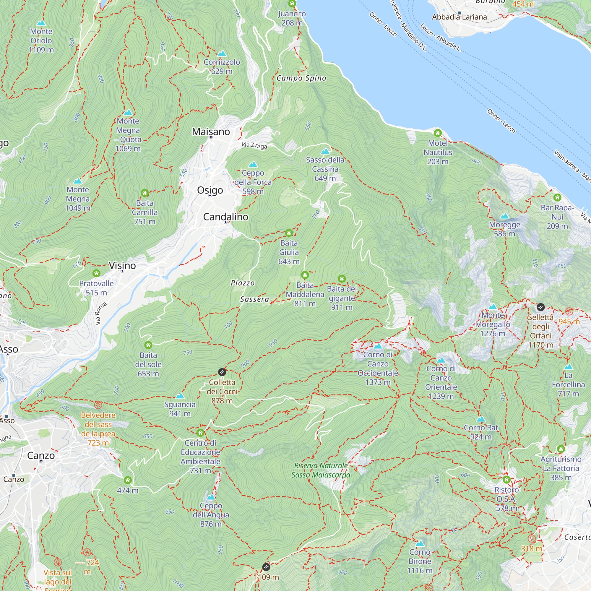 Baita Caminada map