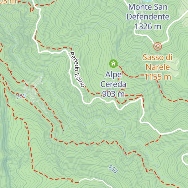 Map of Giesuolo del Crocefisso