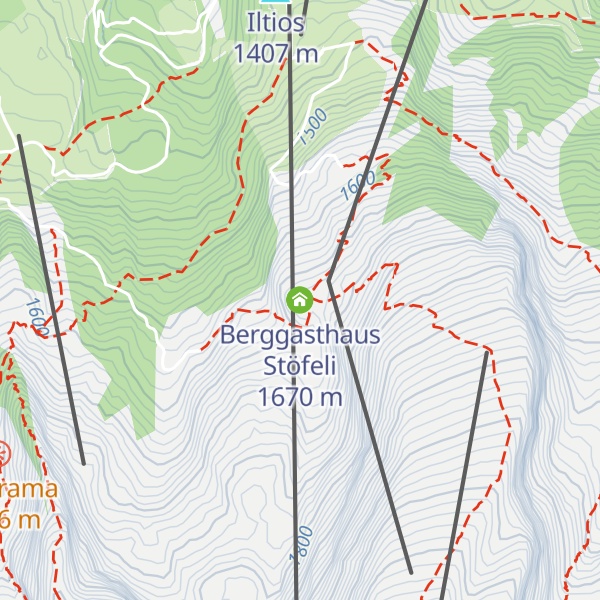 Map of Berggasthaus Stöfeli
