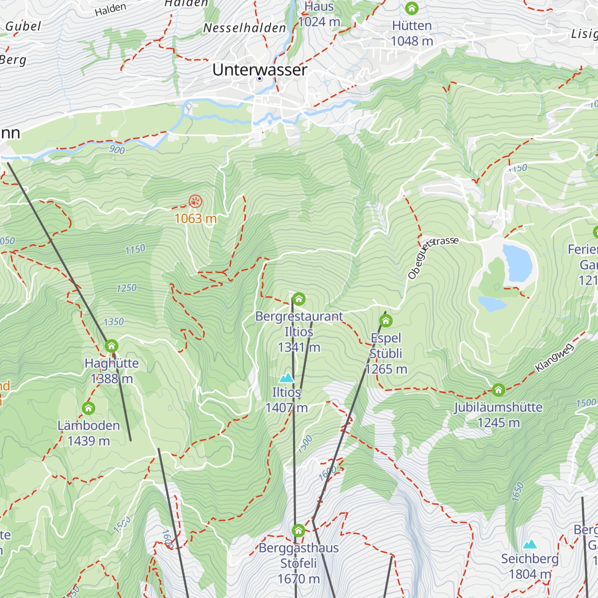 Bergrestaurant Iltios map