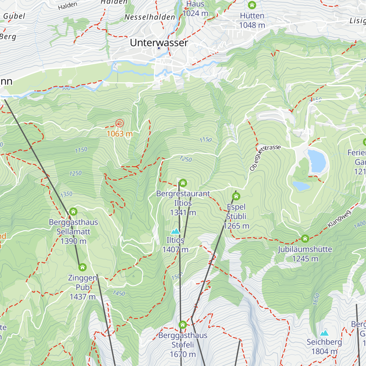 Bergrestaurant Iltios map