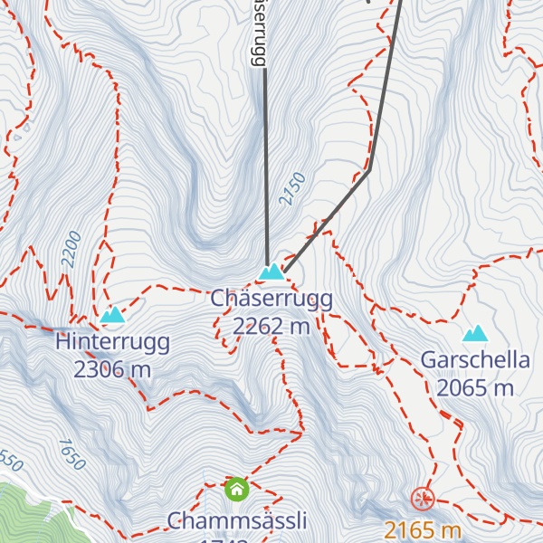 Map of Chäserrugg