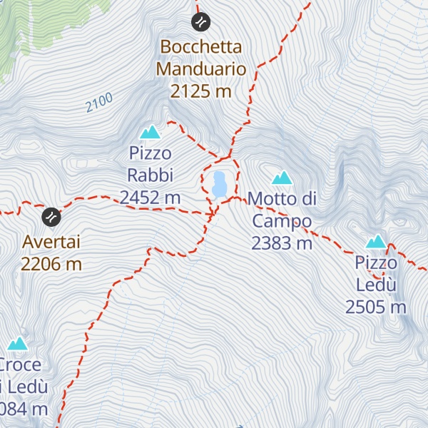 Map of Bivacco Petazzi