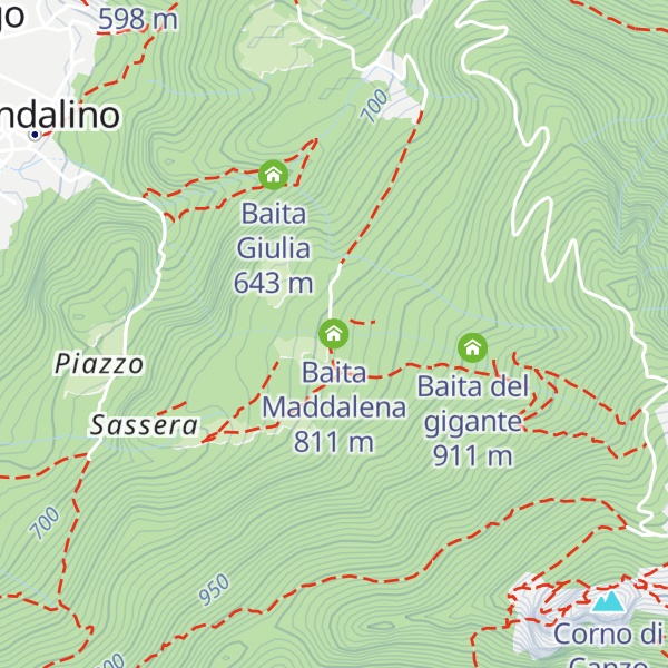 Map of Baita Maddalena