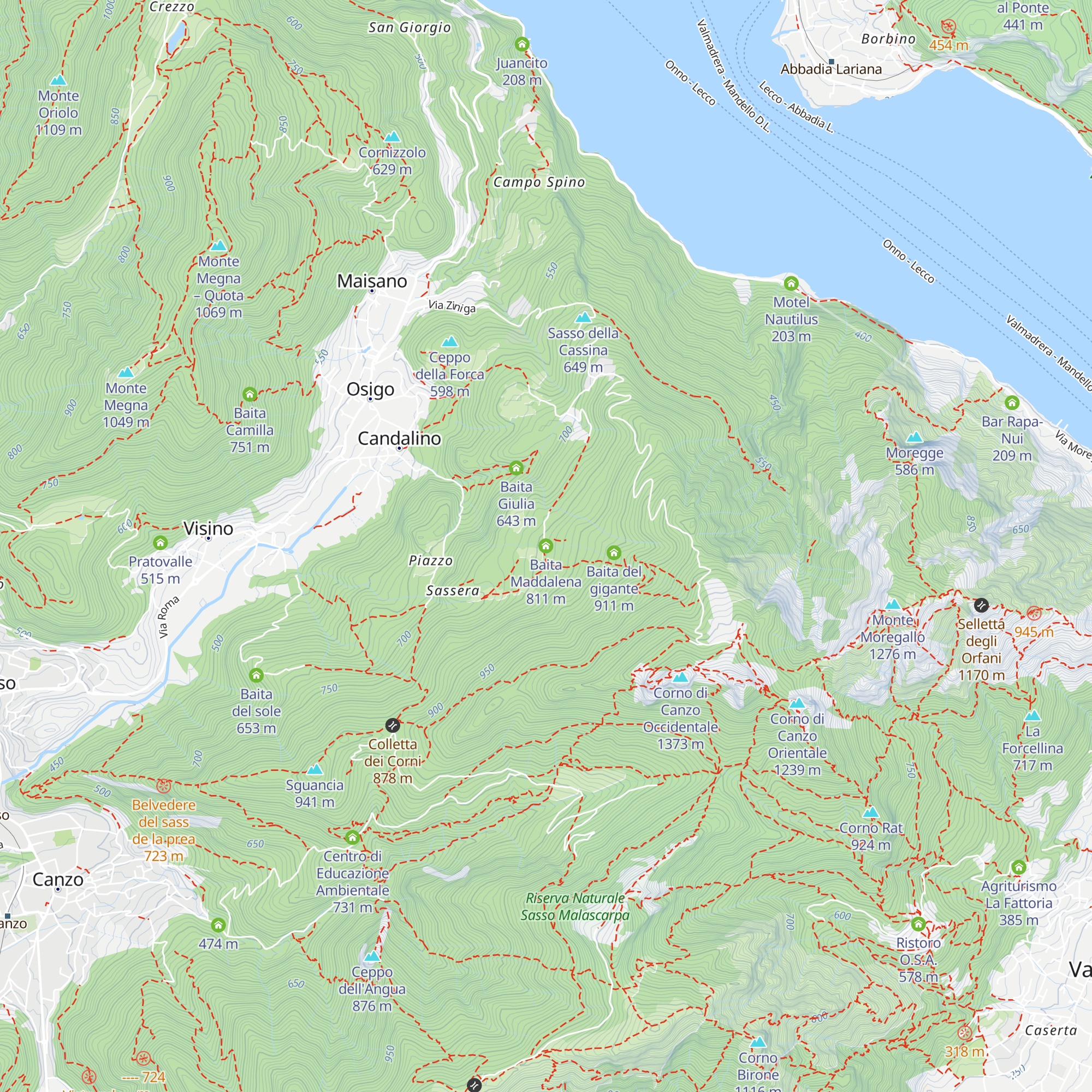 Baita Maddalena map