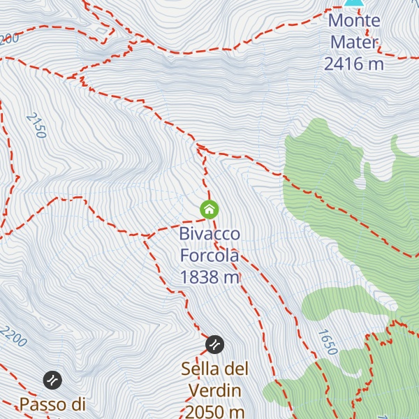 Map of Bivacco Forcola