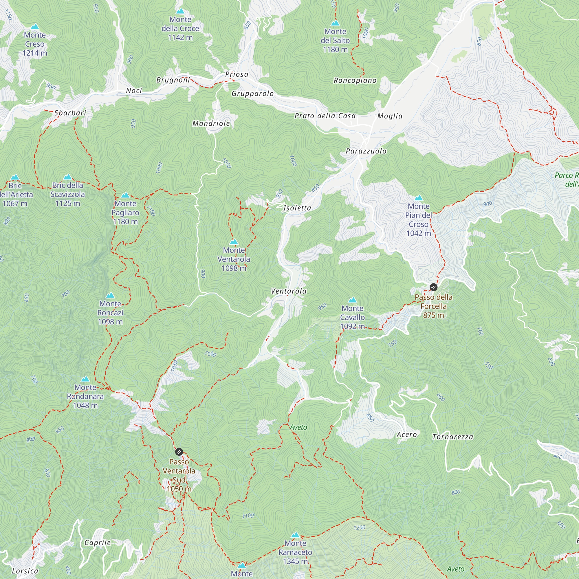 Rifugio Ventarola map