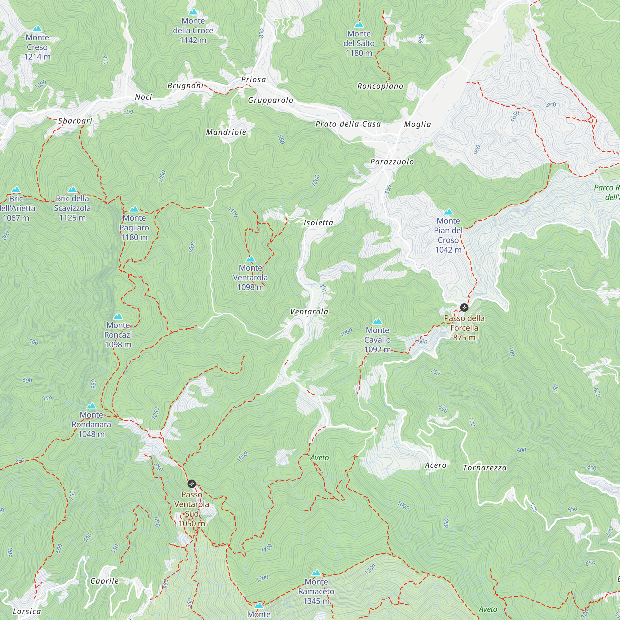 Rifugio Ventarola map