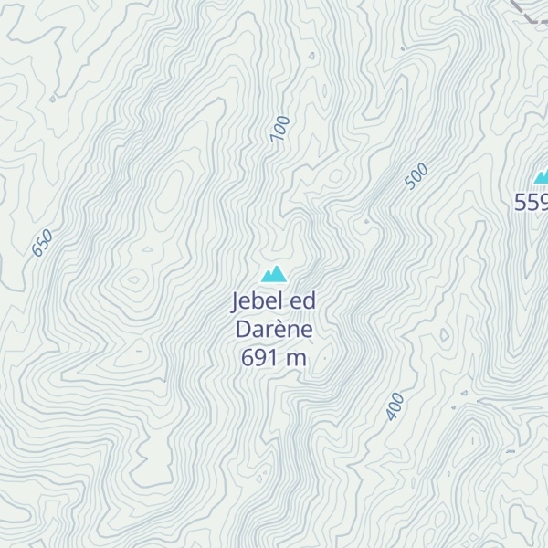 Map of Jebel ed Darène