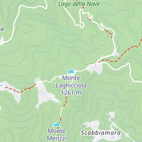 Map of Monte Laghicciola