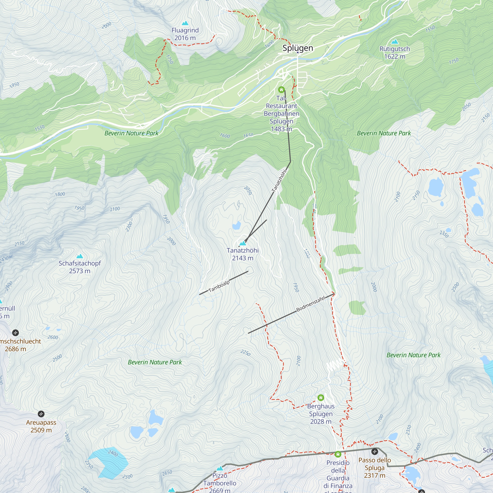 Bergrestaurant map