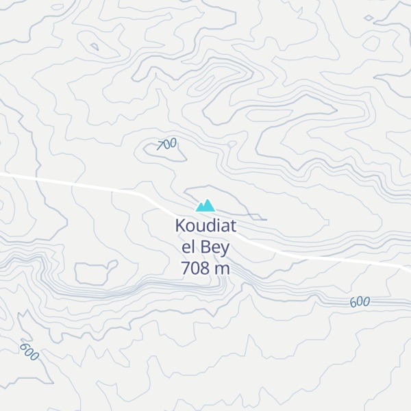 Map of Koudiat el Bey