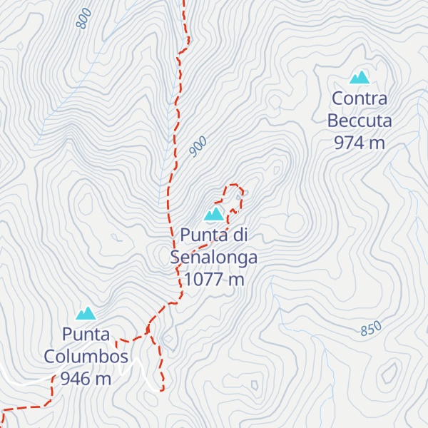 Map of Punta di Senalonga