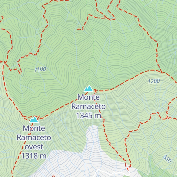 Map of Monte Ramaceto