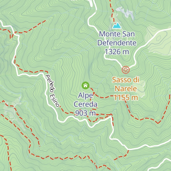 Map of Alpe Cereda