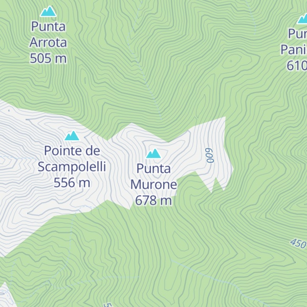 Map of Punta Murone