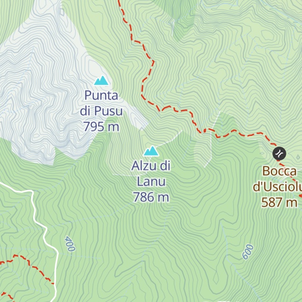Map of Alzu di Lanu