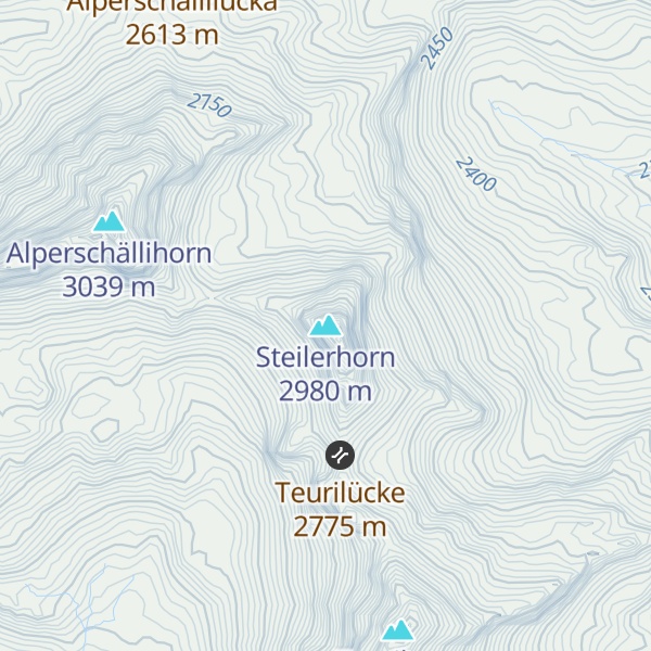 Map of Steilerhorn