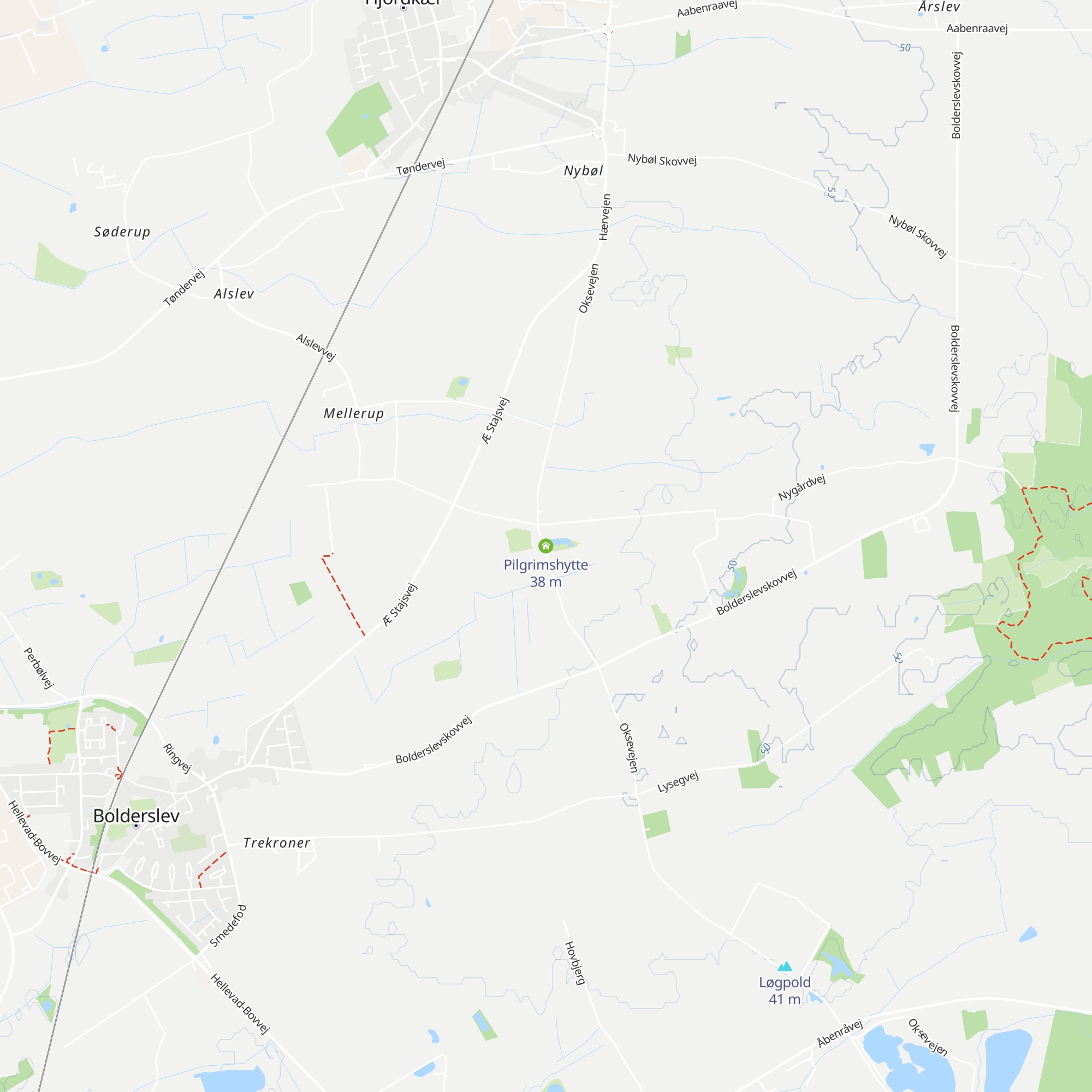 Pilgrimshytte map