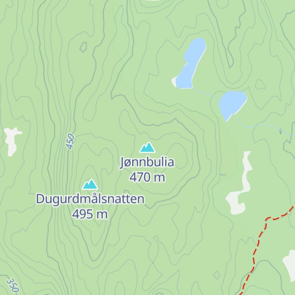 Map of Jønnbulia