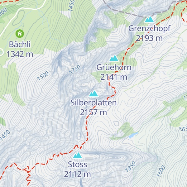 Map of Silberplatten