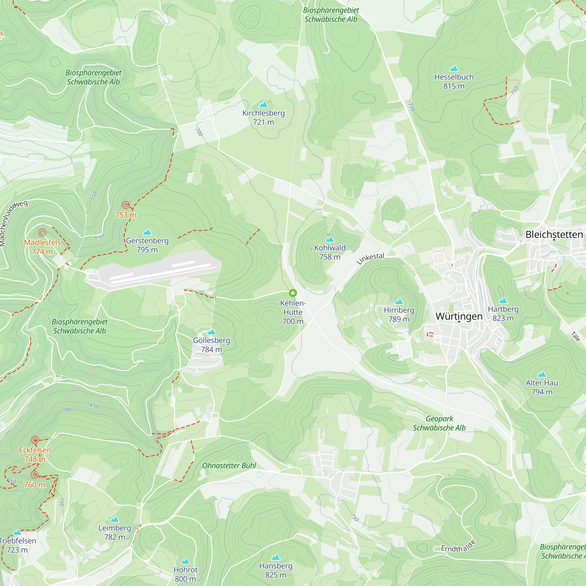 Kehlen-Hütte map
