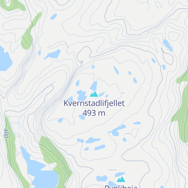 Map of Kvernstadlifjellet