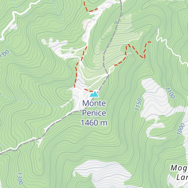 Map of Monte Penice