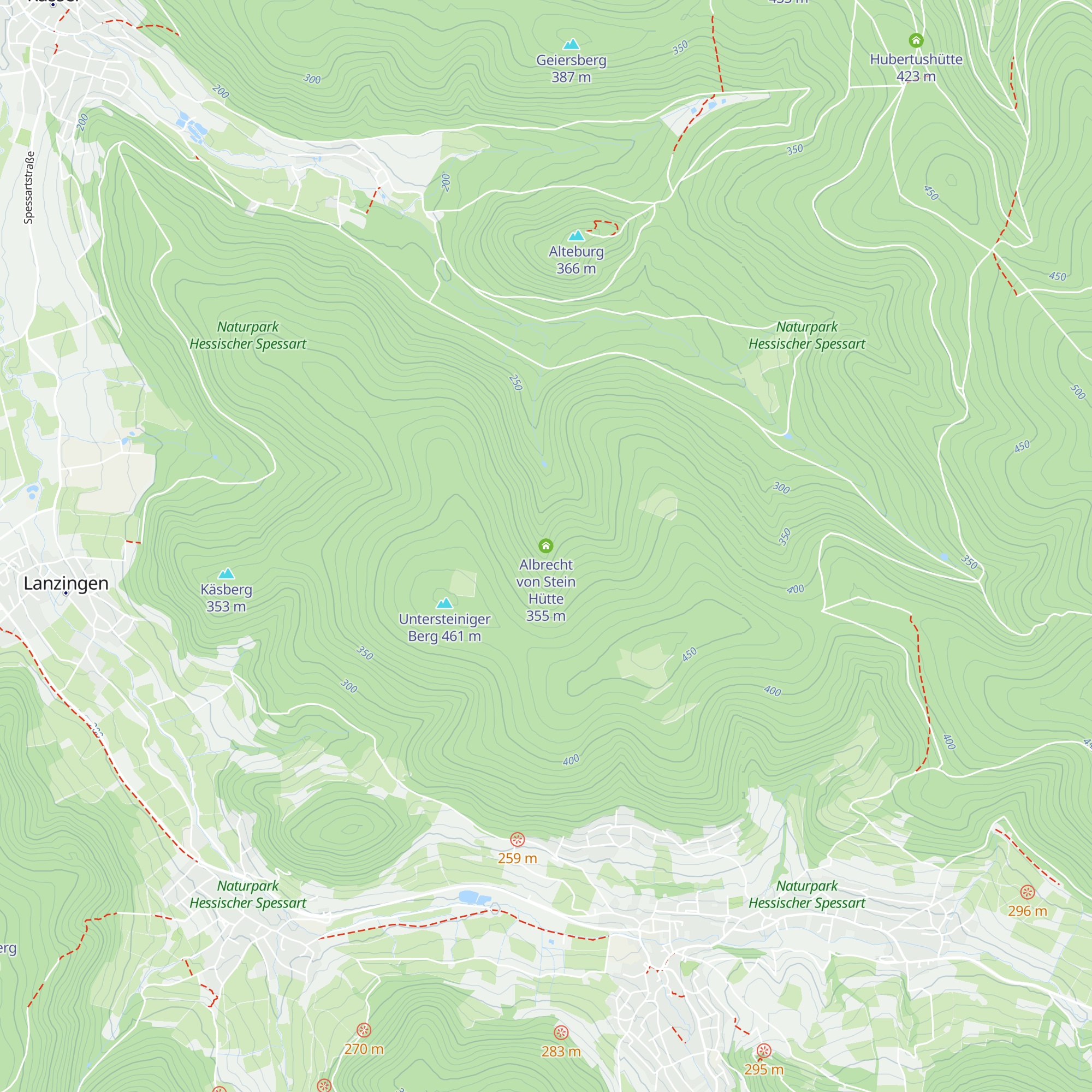 Albrecht von Stein Hütte map