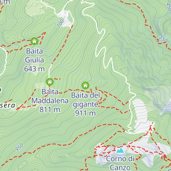 Map of Baita del gigante