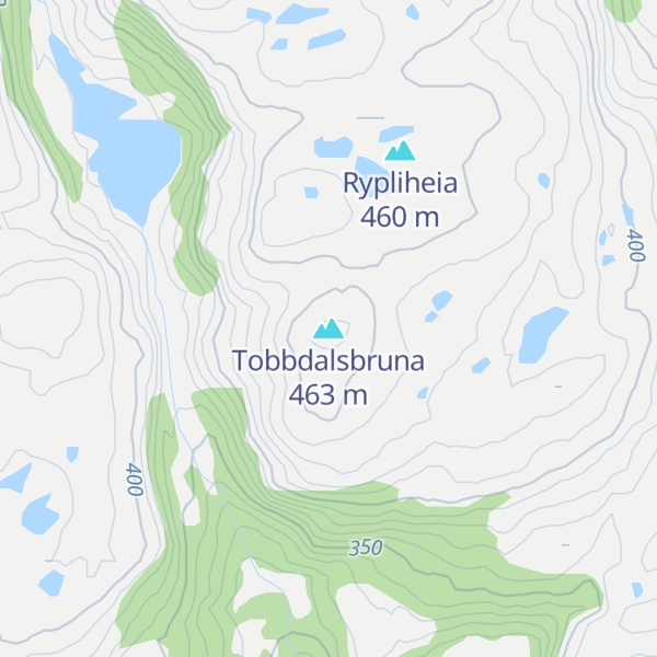 Map of Tobbdalsbruna