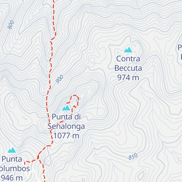 Map of Punta s'Abba e sa Costa